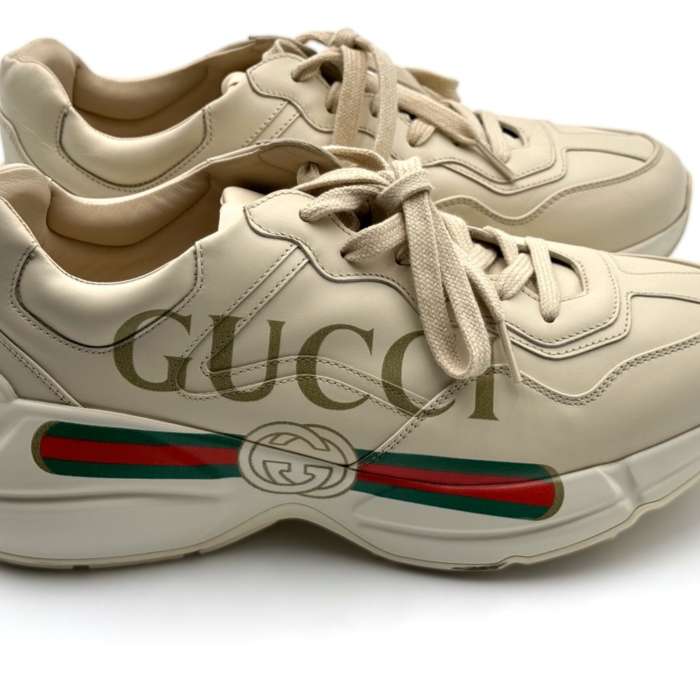 Gucci Cream Logo Sneakers